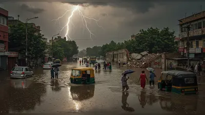 देशभर में मौसम का कहर: दिल्ली में बाढ़ और जाम, बिहार-झारखंड में बिजली गिरने से 7 की मौत, जम्मू-कश्मीर में दीवार गिरी