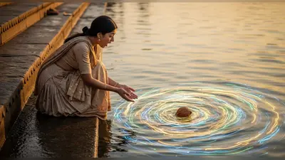 गंगा में नारियल चढ़ाते ही हुआ ‘यह खेल’: पलक झपकते ही बदल गया नजारा, वीडियो वायरल!