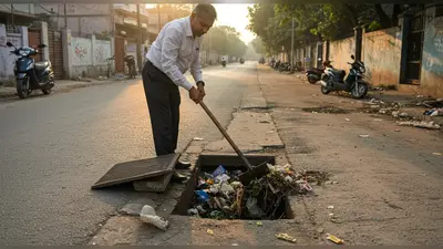 सुबह की सैर पर निकले नगर आयुक्त, गंदगी देख खुद फावड़ा उठा साफ किया नाला – बरेली में वायरल हुई खबर