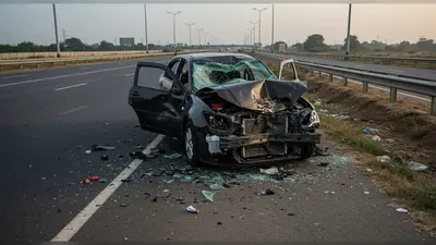 केजीपी एक्सप्रेस-वे पर बोतल बनी काल! ब्रेक के नीचे फंसी और हुआ धमाका, मेरठ के दो व्यापारियों की दर्दनाक मौत