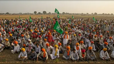 किसानों का बड़ा ऐलान: भाकियू की महापंचायत में फैसला, सितंबर तक नहीं मिला बकाया मुआवजा तो जमीन पर करेंगे काम शुरू