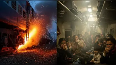 लखनऊ मेल में बड़ा हादसा टला: चक्के से चिंगारी और धुएं ने यात्रियों को डराया