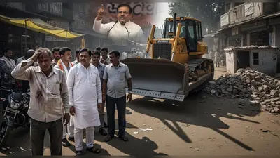 मुरादाबाद में मंडी सचिव की पिटाई, भाजपा विधायक घेरे में, फिर चला ‘बुलडोजर’ और अब डिप्टी सीएम का सख्त ऐलान