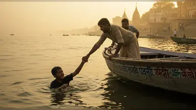 गंगा में नहाने गया लड़का डूबने लगा, नाव वालों ने बचाई जान: मना करने के बावजूद जोखिम लेना पड़ा भारी