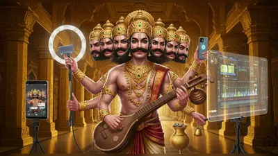 वायरल कल्पना: अगर रावण के पास होता इंटरनेट और iPhone, तो कैसे बनते उसके वीडियो?