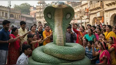 शख्स ने लिया विशालकाय नाग का रूप, लोग बोले ‘कहां से आया है ये नागराज?’ – वीडियो वायरल!