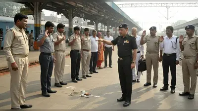 वाराणसी कैंट स्टेशन पर DRM का गुस्सा: गंदगी देख कर्मचारियों को दिलाई स्वच्छता की शपथ, लगाई जोरदार फटकार