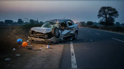 मैनपुरी में भीषण सड़क हादसा: जन्मदिन से लौट रहे एक ही परिवार के 5 सदस्यों की दर्दनाक मौत, खुशियां मातम में बदलीं