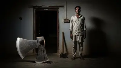 गाजीपुर ट्रिपल मर्डर: मां-बाप और बहन का हत्यारा अभय गिरफ्तार, खूनी कुल्हाड़ी का राज खुला