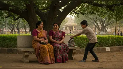 महिलाओं के पैर छूकर आशीर्वाद लेने लगा लड़का, फिर पलक झपकते ही कर गया ये काम!