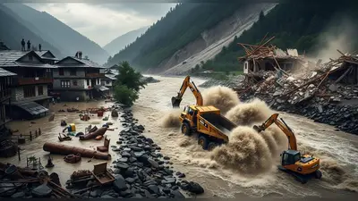 हिमाचल में मॉनसून का भयावह रूप: ऊना में 100 से अधिक घरों में पानी, मंडी में पल भर में ढहा मकान, कुल्लू में नाले में बहीं मशीनें