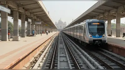 आगरा मेट्रो: दो स्टेशनों पर पटरी बिछी, अक्तूबर से आरबीएस तक दौड़ेगी मेट्रो, काम अंतिम दौर में