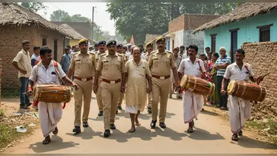 अलीगढ़ में अनोखी कार्रवाई: ढोल-ताशे के साथ पुलिस ने प्रधान को किया जिला बदर, गाँव से बाहर छोड़ा