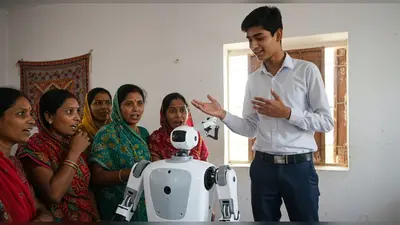 नागौर के छात्र ने रचा कमाल: बनाया ऐसा मल्टीपर्पज रोबोट, सुरक्षा और सुविधा देख महिलाएं दंग