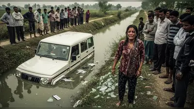 गोंडा की दर्दनाक घटना: नहर में डूबी बोलेरो, पिंकी ने बताया आंखों देखा हाल, शीशे तोड़कर निकाले गए शव