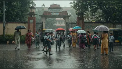 लखनऊ में मूसलाधार बारिश: 12वीं तक के सभी स्कूल बंद, गए हुए बच्चे वापस बुलाए गए