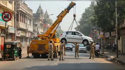 लखनऊ में अब नो-पार्किंग का मतलब क्रेन! इन 8 जोन में खड़े वाहन होंगे तुरंत जब्त, 16 क्रेनें तैयार