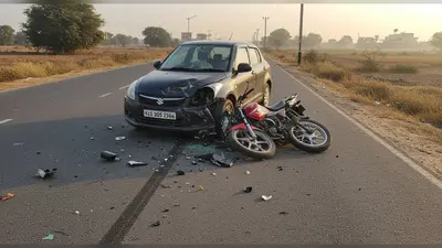 महोबा का खौफनाक सड़क हादसा: कार में 50 मीटर घिसटी बाइक, बुजुर्ग की दर्दनाक मौत