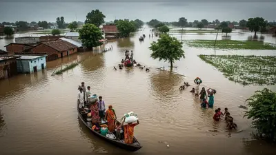 पूर्वांचल और प्रयागराज में बाढ़ का तांडव: 500 से ज्यादा गांव डूबे, 5 लाख लोगों पर गहराया संकट