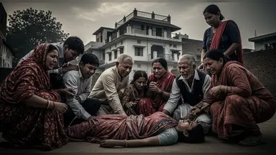 उत्तर प्रदेश में खौफनाक वारदात: दामाद ने ससुराल में पत्नी को छत से फेंका, ले ली जान