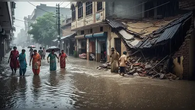 बरेली में बारिश का कहर: जर्जर मकान ढहा, सड़कें डूबीं, घरों में घुसा पानी; लोगों का जीना बेहाल