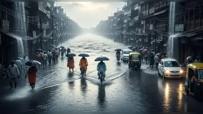 मुरादाबाद में मूसलाधार बारिश का कहर: 15 घंटे में 93.4 मिमी बरसे बादल, रामगंगा-गागन नदियां उफान पर, तस्वीरें हुई वायरल!