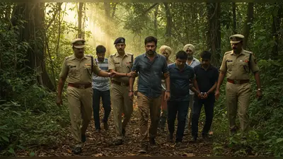 जंगल में सिपाही का काला ‘कारनामा’: 6 महीने पहले सस्पेंड हुआ पुलिसकर्मी 6 लोगों संग गिरफ्तार