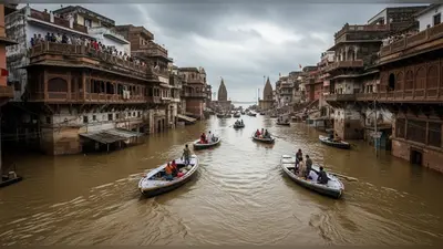 वाराणसी-प्रयागराज में गंगा का रौद्र रूप: 1 लाख घर डूबे, यूपी के 12 जिले बाढ़ से बेहाल, एमपी में तेज बारिश का अलर्ट