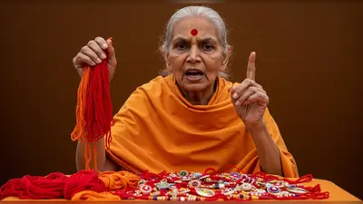 बागपत: चांद-सितारा वाली राखी पर भड़कीं साध्वी प्राची, बोलीं ‘राखी जिहाद’, कलावा बांधने की दी सलाह