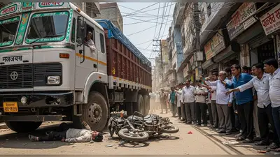 गूगल मैप ने किया गुमराह: यूपी में ट्रक की चपेट में आने से दुकानदार की दर्दनाक मौत