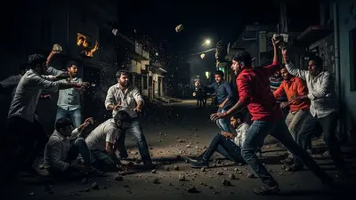 एटा में भैंस चोरी के शक पर बवाल: आधी रात दो गुटों में भीषण पथराव, दहशत का वायरल वीडियो