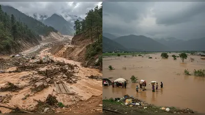 उत्तराखंड-हिमाचल में आसमानी आफत: बद्रीनाथ NH बंद, रेल रूट पर मलबा; 4 जिलों में स्कूल बंद, UP के 24 जिले बाढ़ की चपेट में