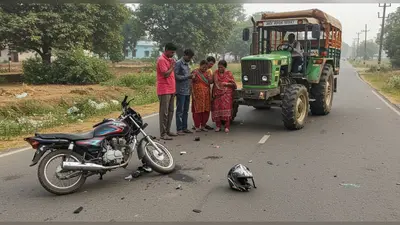 बरेली में दर्दनाक हादसा: ट्रैक्टर-ट्रॉली ने बाइक सवार बी.फार्मा छात्र को कुचला, मौके पर मौत; परिवार में मातम