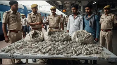 पीडीडीयू जंक्शन पर बड़ी कार्रवाई: 18 किलो चांदी के गहने बरामद, वाराणसी से बक्सर जा रहे थे दो युवक हिरासत में