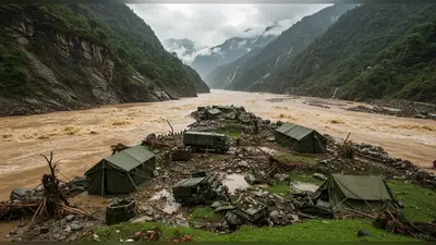 उत्तराखंड में 34 सेकंड की तबाही: धराली में बादल फटने से सेना कैंप बहा, 4 की मौत, 50 से अधिक लापता