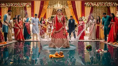जोरदार एंट्री पड़ी भारी! दुल्हन के आते ही पानी-पानी हुआ शादी का माहौल, सब रह गए दंग