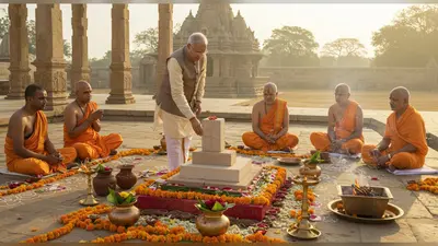 अमित शाह आज राम जानकी मंदिर का करेंगे शिलान्यास:भूमिपूजन के लिए 21 तीर्थों की मिट्‌टी, 11 नदियों का जल, अयोध्या से ईंट लाई गई