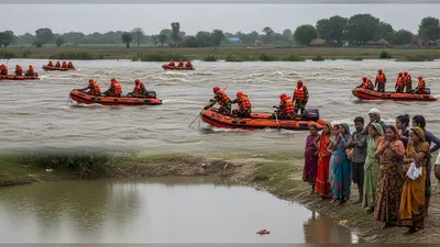बहराइच में दोहरी त्रासदी: तालाब में डूबा बालक, नदी में बही महिला; NDRF बचाव कार्य में जुटी