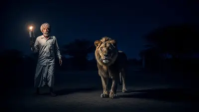 आधी रात को पेशाब करने निकला चौकीदार, सामने आ गया शेर: आगे जो हुआ, उसे जानकर चौंक जाएंगे!