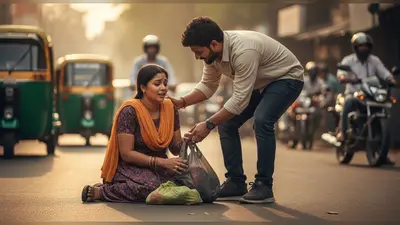 सड़क पर होते-होते बचा बड़ा हादसा, एक अंजान भाई ने ऐसे निभाई बहन की कमी, वीडियो वायरल