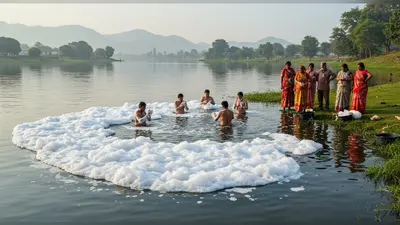 वायरल वीडियो: झील में साबुन से नहाते लोगों का चौंकाने वाला वीडियो, पर्यावरण को गंभीर खतरा!