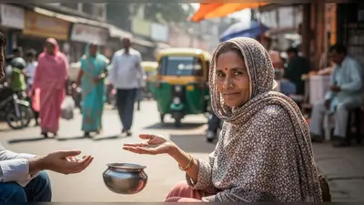 धर्म और बिजनेस अलग! भिखारी ने अनोखे अंदाज़ में मांगी भीख, वीडियो हुआ वायरल