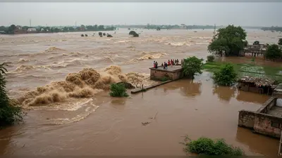 गोकुल बैराज से पानी छोड़ा, यमुना ने दिखाया रौद्र रूप: यूपी के 40 गांवों में बाढ़ का खतरा, रास्ते डूबे