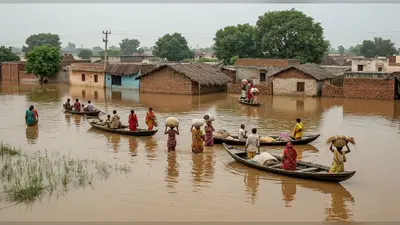 यूपी में गंगा का कोहराम: 40 से ज़्यादा गांवों में घुसा बाढ़ का पानी, ग्रामीणों ने छोड़े घर, तबाही की तस्वीरें