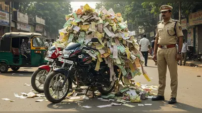 लखनऊ में हद पार: एक बाइक पर 127 तो दूसरी पर 117 चालान, अब लाइसेंस होगा रद्द!