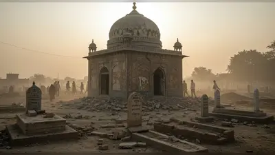 उत्तर प्रदेश: फतेहपुर में मजार और कब्रों में तोड़फोड़, 20 मिनट तक कब्जे की पूरी कहानी