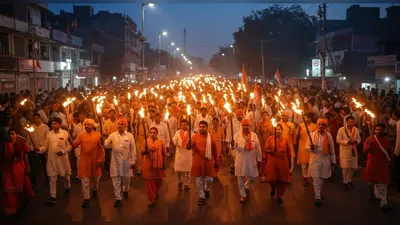 अमर उजाला की ‘मां तुझे प्रणाम’ पहल से देशभक्ति में डूबा अलीगढ़: मशाल रैली ने रचा इतिहास!