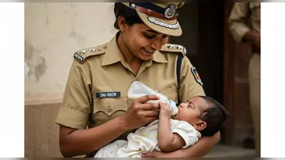 पुलिस की वर्दी में ममता का अद्भुत रूप! महिला सिपाही ने भूखे दुधमुंहे बच्चे को दूध पिलाकर बचाई जान