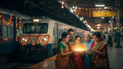 आने-जाने का टिकट एक साथ बुक करने पर 20% डिस्काउंट:रेलवे की फेस्टिव सीजन के लिए एक्सपेरिमेंटल बेस पर आज से शुरू की स्कीम