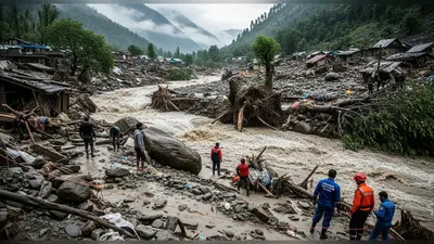 किश्तवाड़ में बादल फटा, 17 लोगों की मौत:चशोटी गांव में मचैल माता की धार्मिक यात्रा के लिए जुटे कई लोग बहे, रेस्क्यू जारी